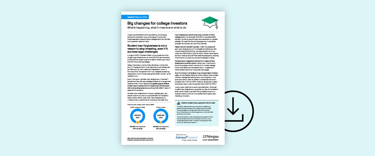 Big changes for college investors